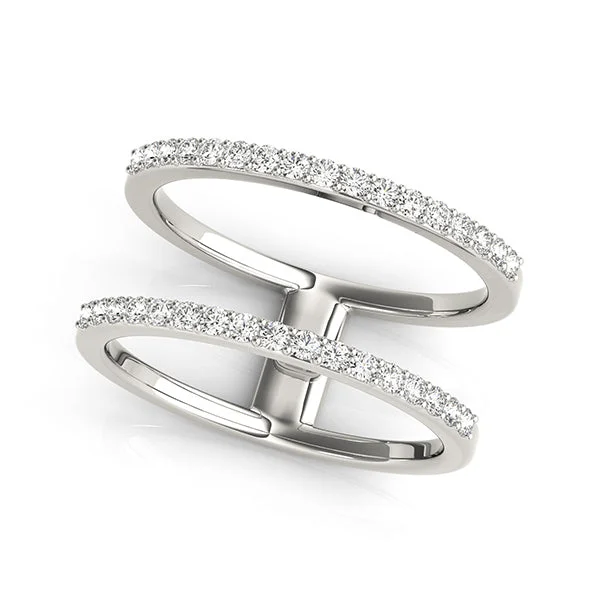 women statement rings -18kt White Gold Open Concept Diamond Ring (1/3 ctw)