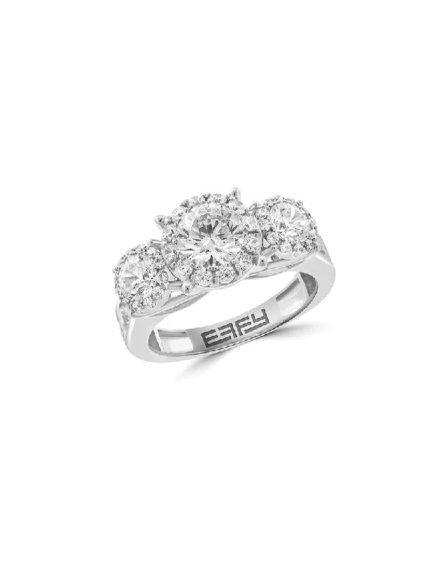 women antique engagement rings -Effy Fine Jewelry 14K 2.89 ct. tw. Lab-Grown Diamond Ring