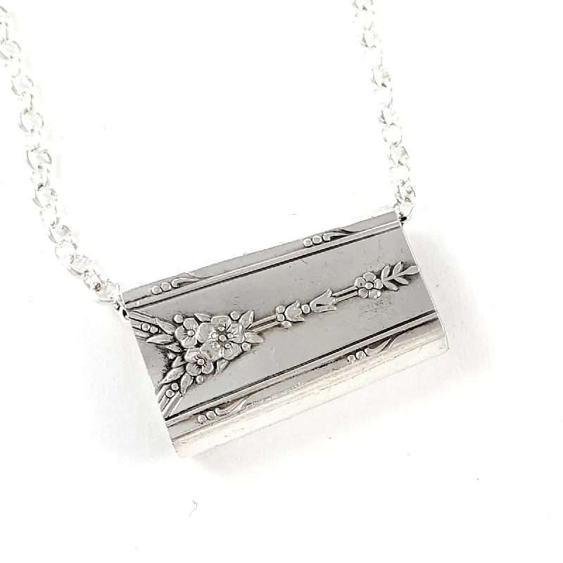 women delicate necklaces -Oneida Milady Flatware Bar Bead Necklace