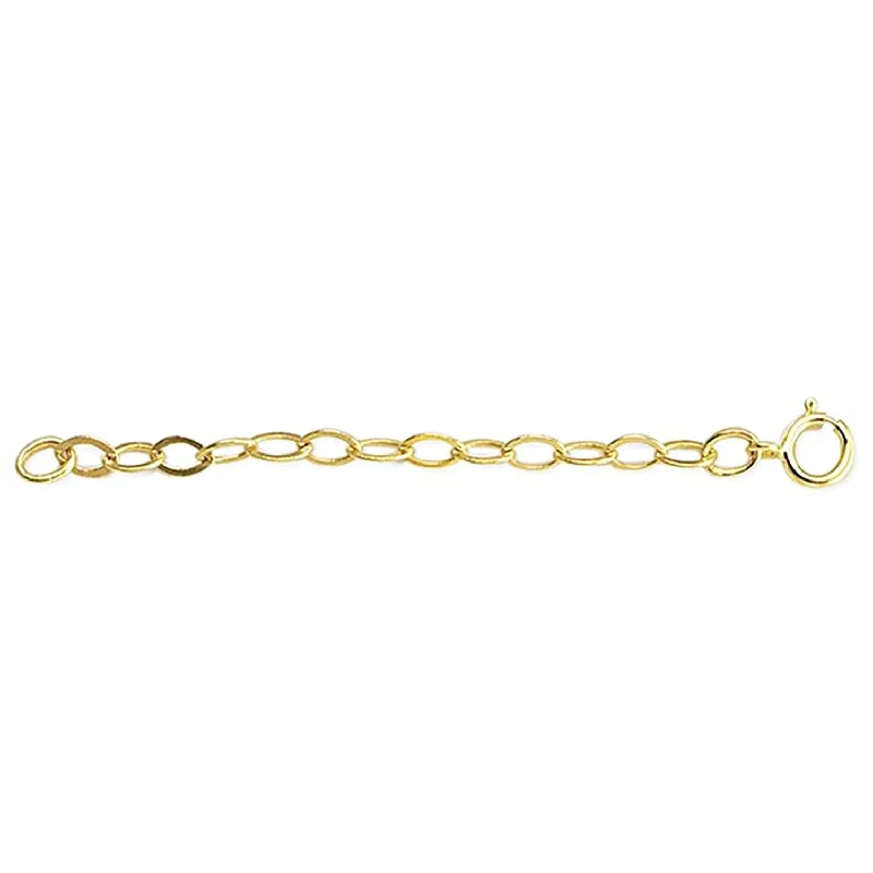 women lock necklaces -14K Yellow Gold Cable Chain Necklace Extender Clasp