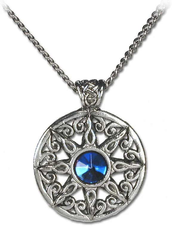 women charm necklaces -Ring of the Heavens Gothic Crystal Necklace