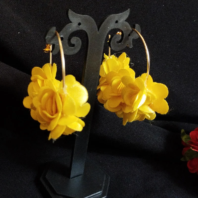 women vintage-style earrings -Kavya's Kreation Designer Floral Earrings (