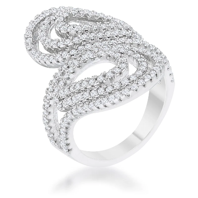 women double band rings -R08506R-C01