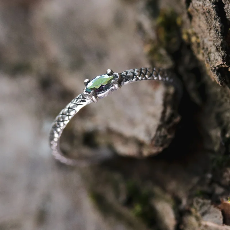 women stackable rings -Serpent Skin Mystic Ring