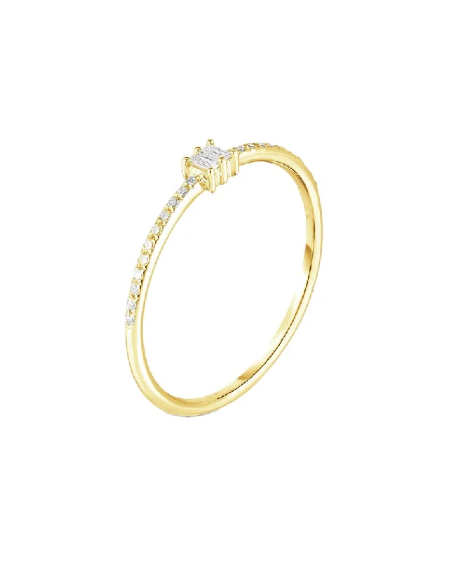 women gold engagement rings -Ring Concierge 14K 0.10 ct. tw. Diamond Stackable Ring