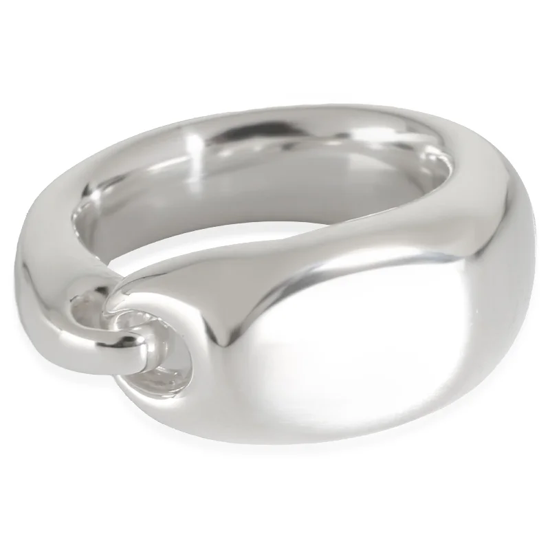 women double band engagement rings -Georg Jensen Reflection Signet Ring in  Sterling Silver