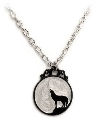 women trendy necklaces -Wolf Moon Alchemy Gothic Necklace