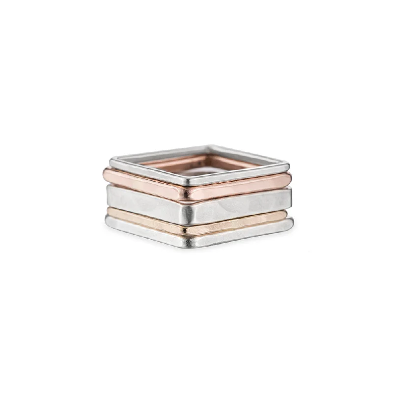 women anniversary rings -The Hayes Valley Ring Set