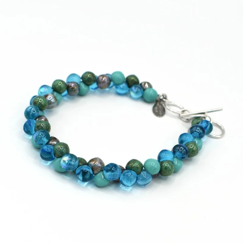 women cuff bracelets -Turquoise Bubble Bracelet