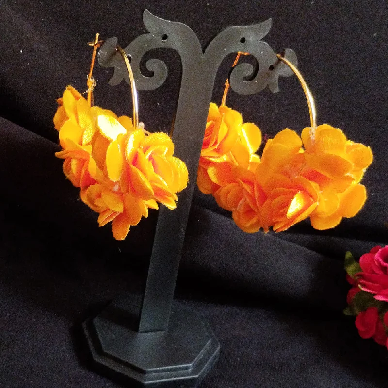 women sparkly earrings -Kavya's Kreation Designer Floral Earrings