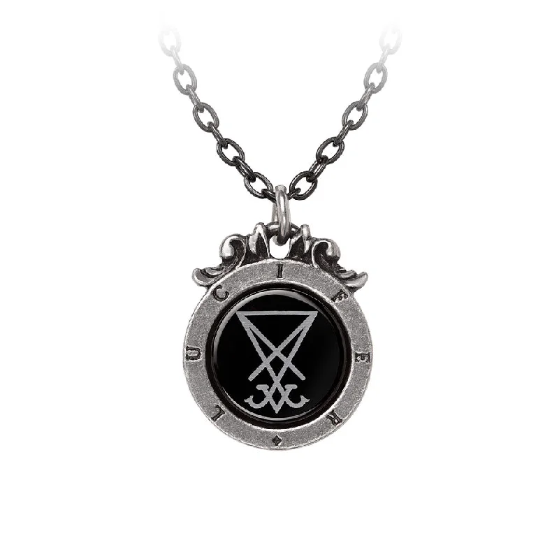 women rope necklaces -Seal of Lucifer Pendant Necklace by Alchemy Gothic