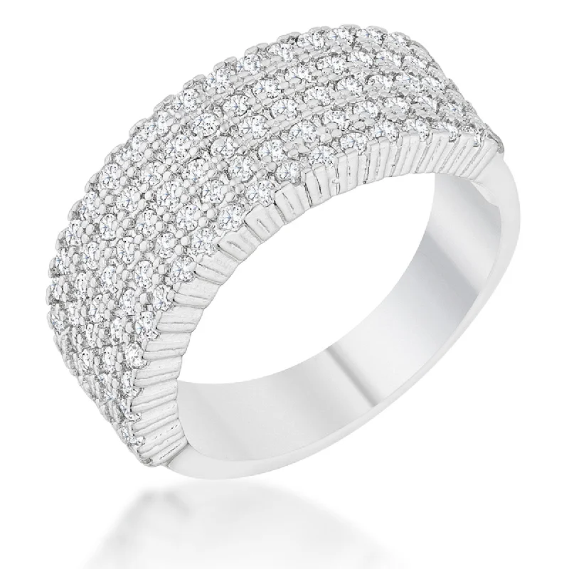 women wide band wedding rings -R08477R-C01