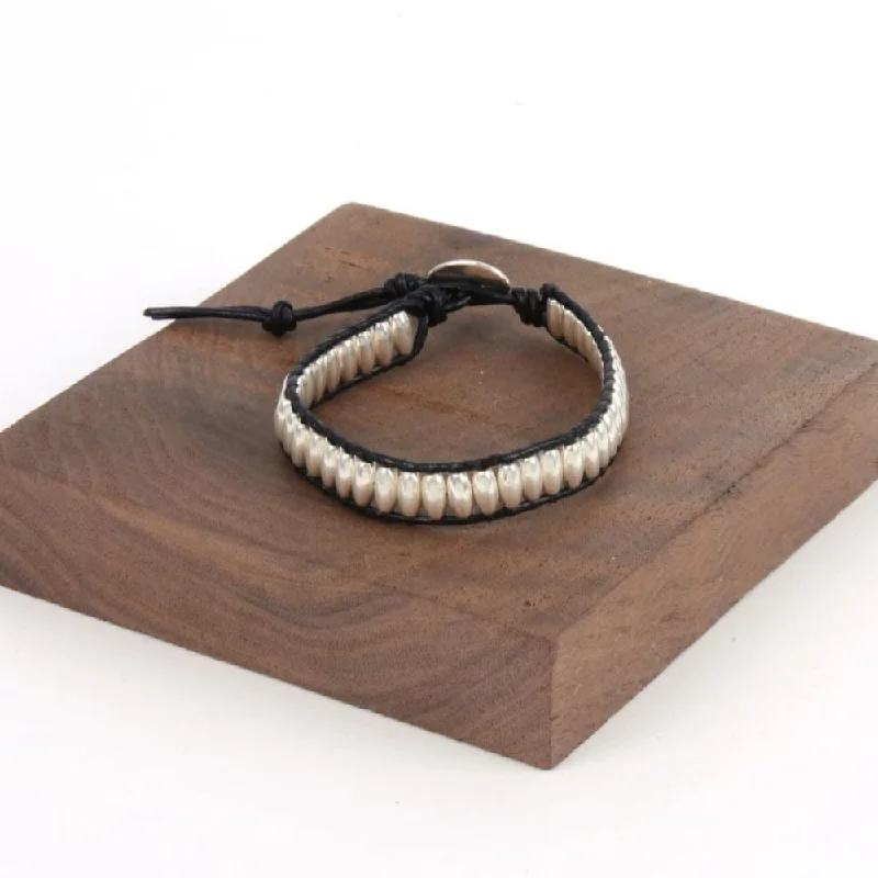 women oval bangles -Wrap Style Single Row Tube Bracelet