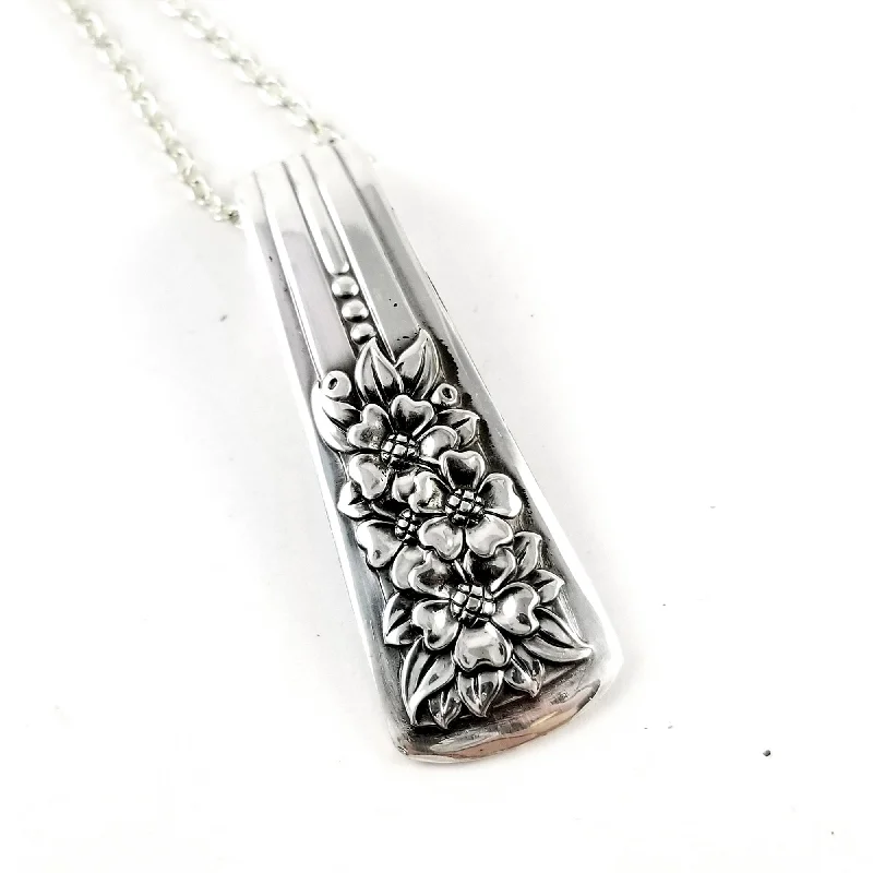 women pearl pendant necklaces -International Silver Belle Spoon Necklace