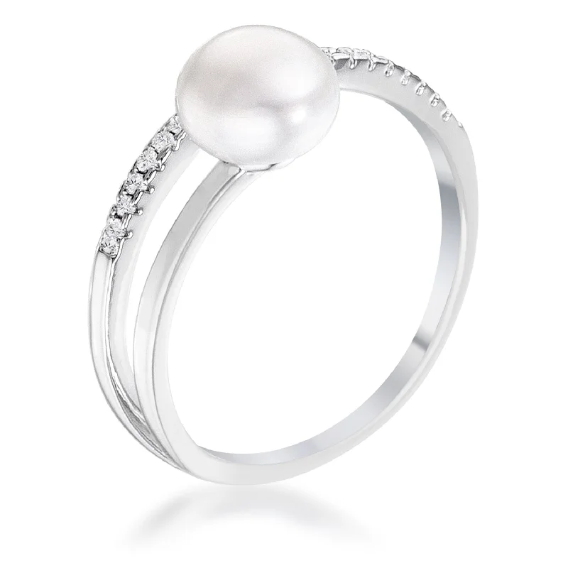 women pearl rings -R08592R-C84