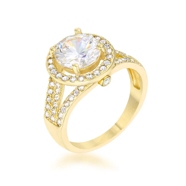 women solitaire rings -R08536G-C01