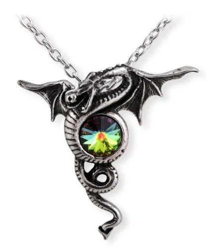 women minimalist pendant necklaces -Anguis Aeternus Gothic Dragon Necklace