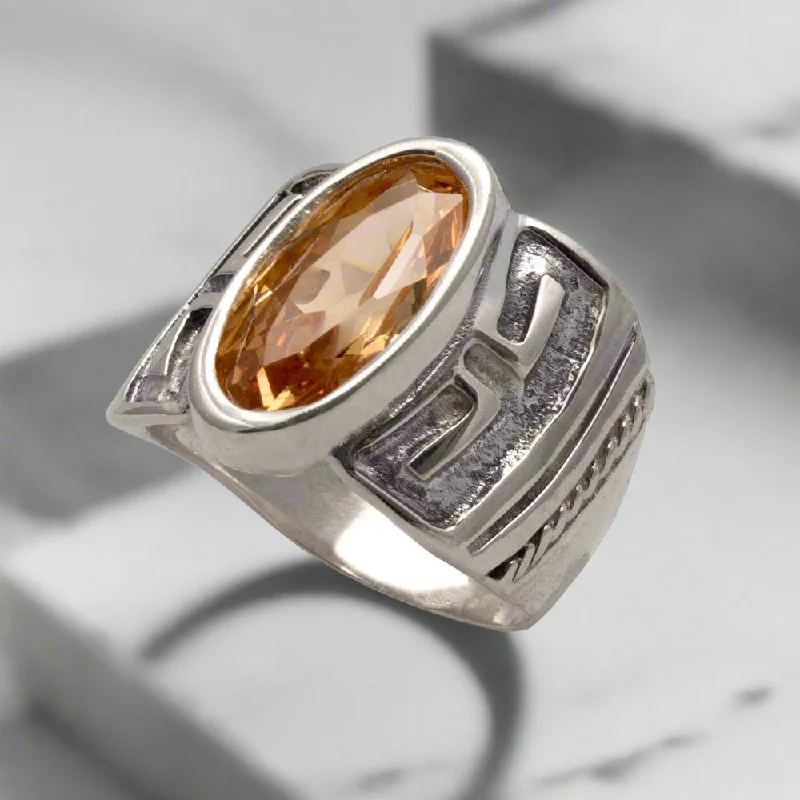 women gold rings -Greek Ring in Sterling Silver (DT-71)