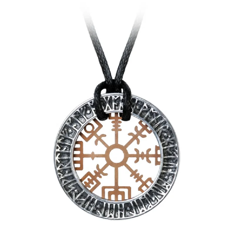 women star pendant necklaces -Niu Heimar Vegvisir Viking Wayfinder Pendant Alchemy Gothic Necklace