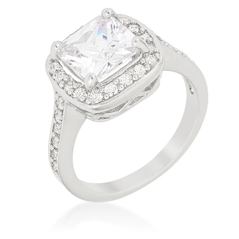 women cushion diamond rings -R08387R-C01