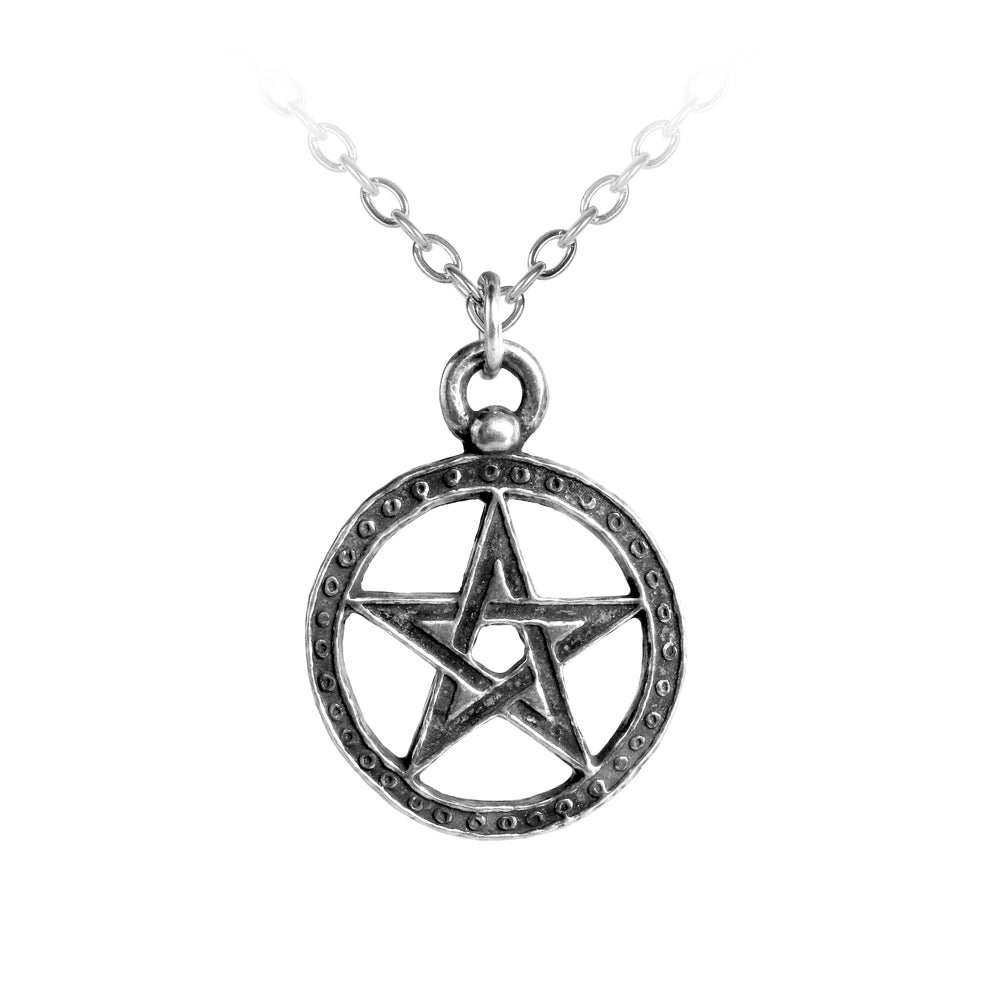 women simple pendant necklaces -Dante's Hex Pentagram Pendant Necklace by Alchemy Gothic