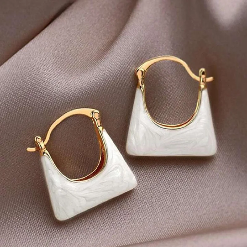 women hoop statement earrings -VF Collection Gold Plated Studs Earrings