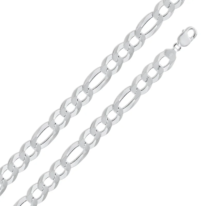 women heart-shaped bracelets -Figaro 350 Chain or Bracelet 14mm - CH611B