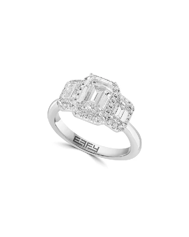 women halo diamond engagement rings -Effy Fine Jewelry 14K 2.47 ct. tw. Lab-Grown Diamond Ring