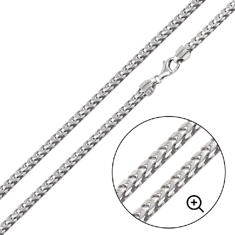 women birthstone bracelets -925 Sterling Silver Basic Oval DC Franco 100 3.1mm Chain or Bracelet - CH823 SL