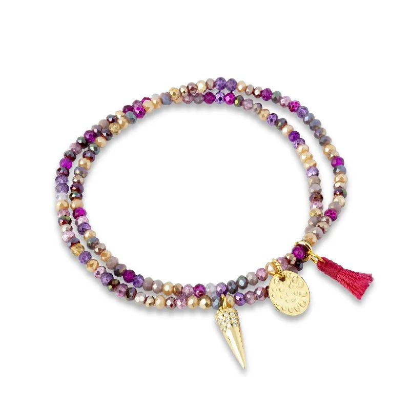 women chain bangles -Spark Berry Bracelet