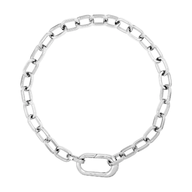 women bracelet bangles sets -Silver Bardot Chain Bracelet