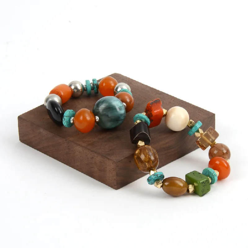 women bracelets -Rex Rock Elastic Bracelet Set/2