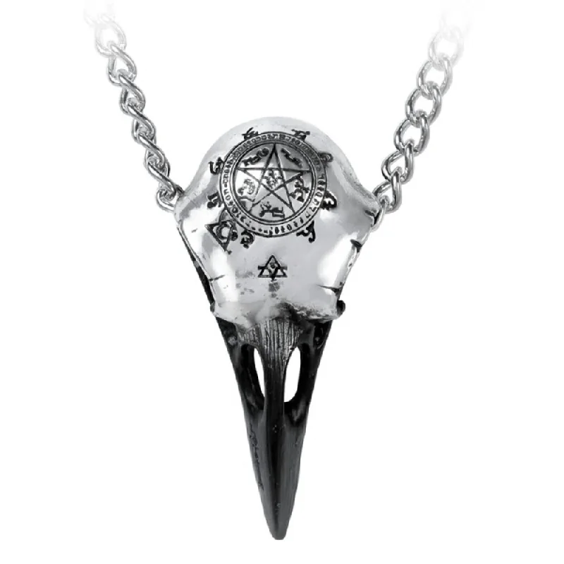 women long necklaces -Volvan Ravenskull Viking Necklace by Alchemy Gothic