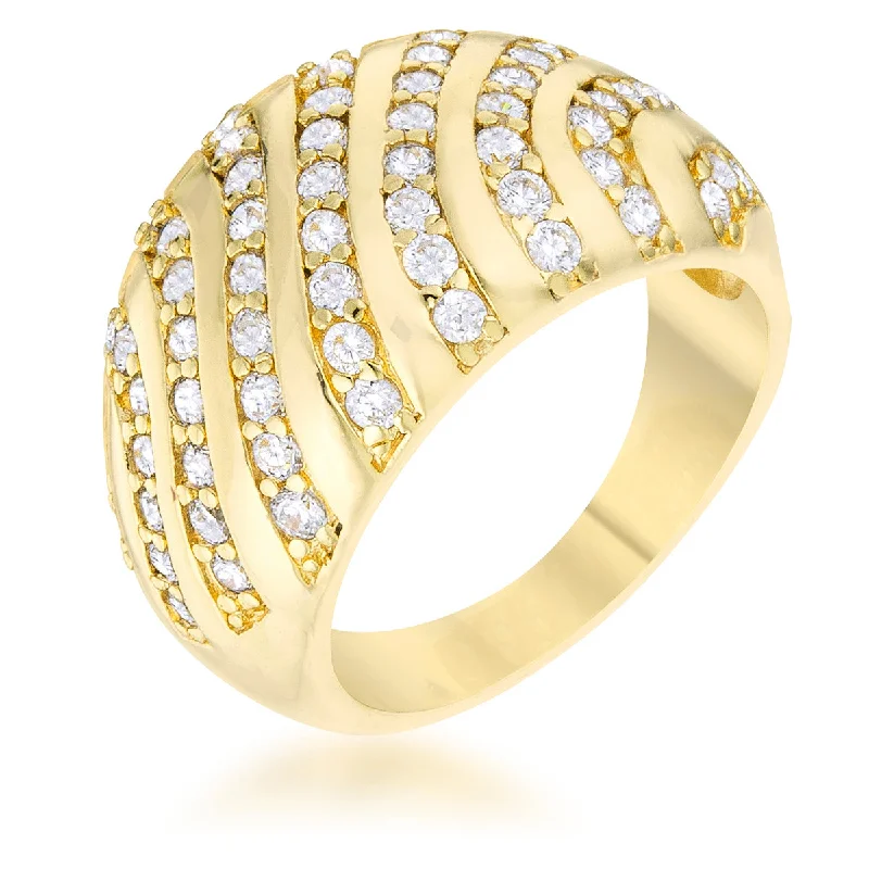 women luxury rings -R08528G-C01