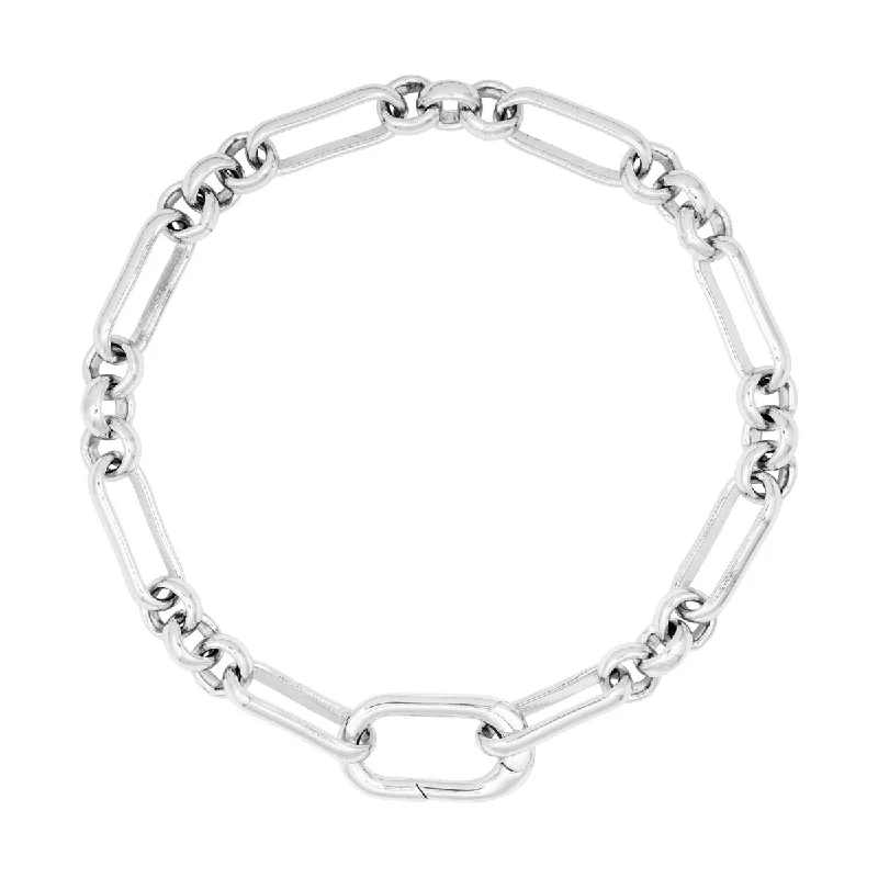 women bangles sets -Silver Piaf Chain Bracelet